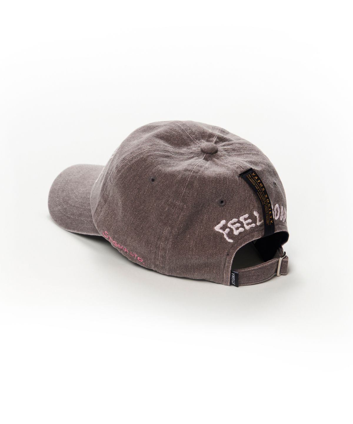 스티그마(STIGMA) FLOWER PIGMENT BIOWASHED BALL CAP PURPLE BROWN