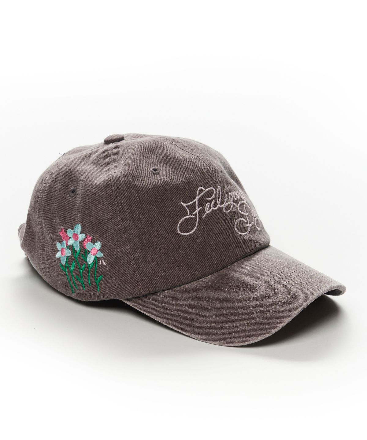 스티그마(STIGMA) FLOWER PIGMENT BIOWASHED BALL CAP PURPLE BROWN