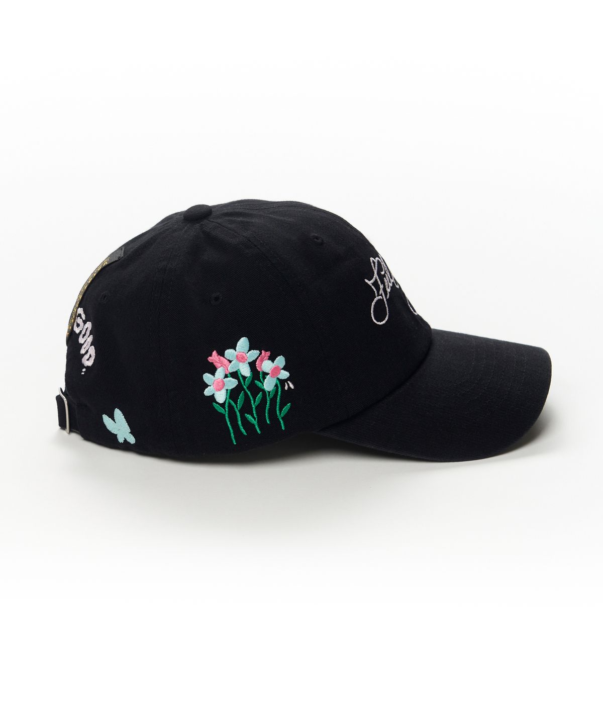 스티그마(STIGMA) FLOWER PIGMENT BIOWASHED BALL CAP BLACK