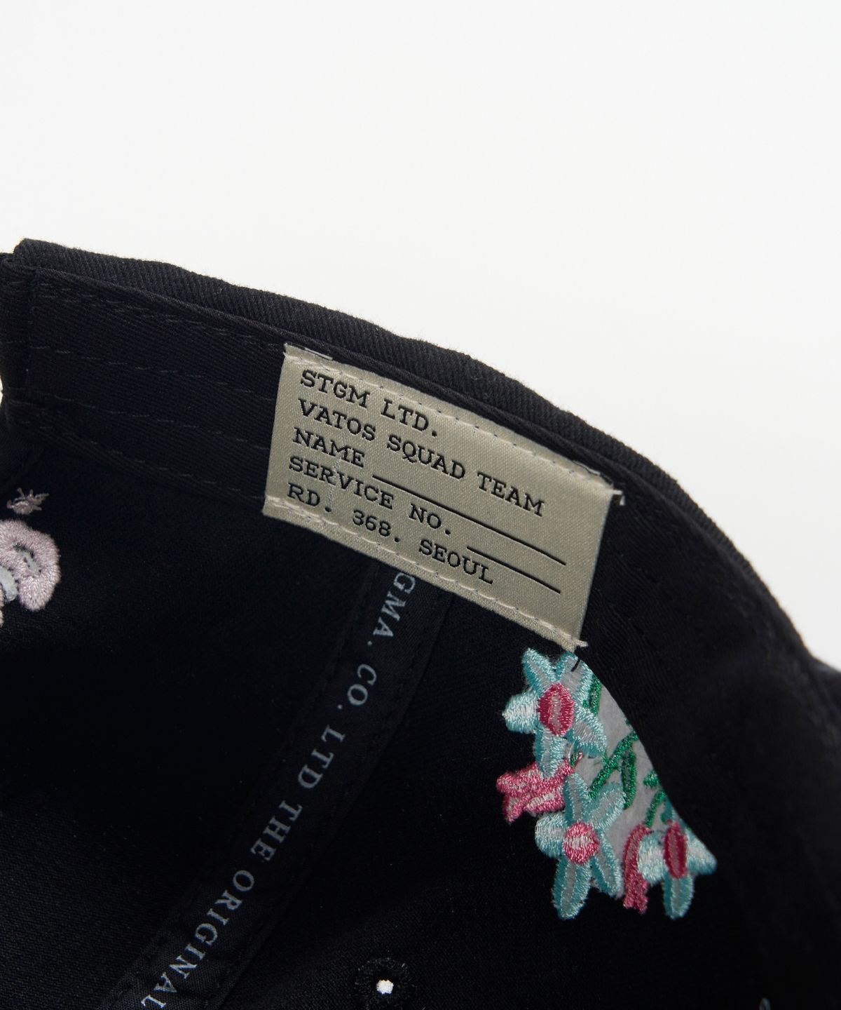 스티그마(STIGMA) FLOWER PIGMENT BIOWASHED BALL CAP BLACK