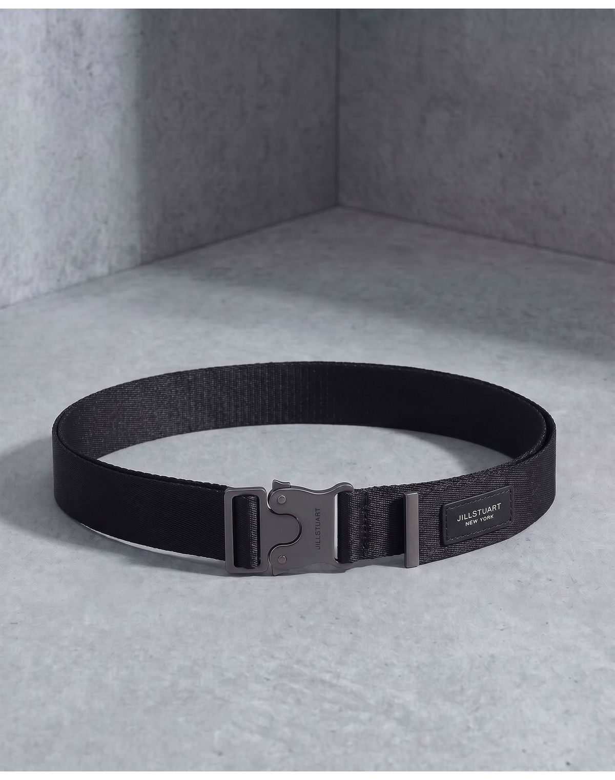 질스튜어트 맨 액세서리(JILLSTUART MEN ACC) 실버 버클 이지 벨트 JUBE6F912BK