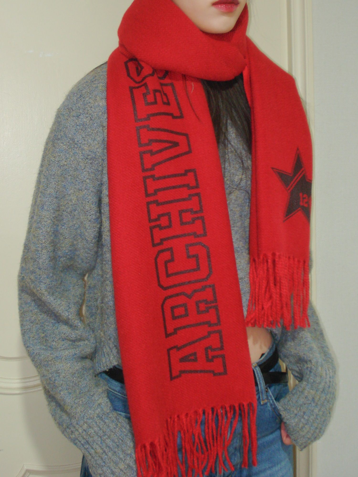 ◇2000Archives◇ Baby Hug Muffler Christmas Red MUSINSA公式 | 2000ARCHIVES Baby Hug Muffler (Christmas Red)