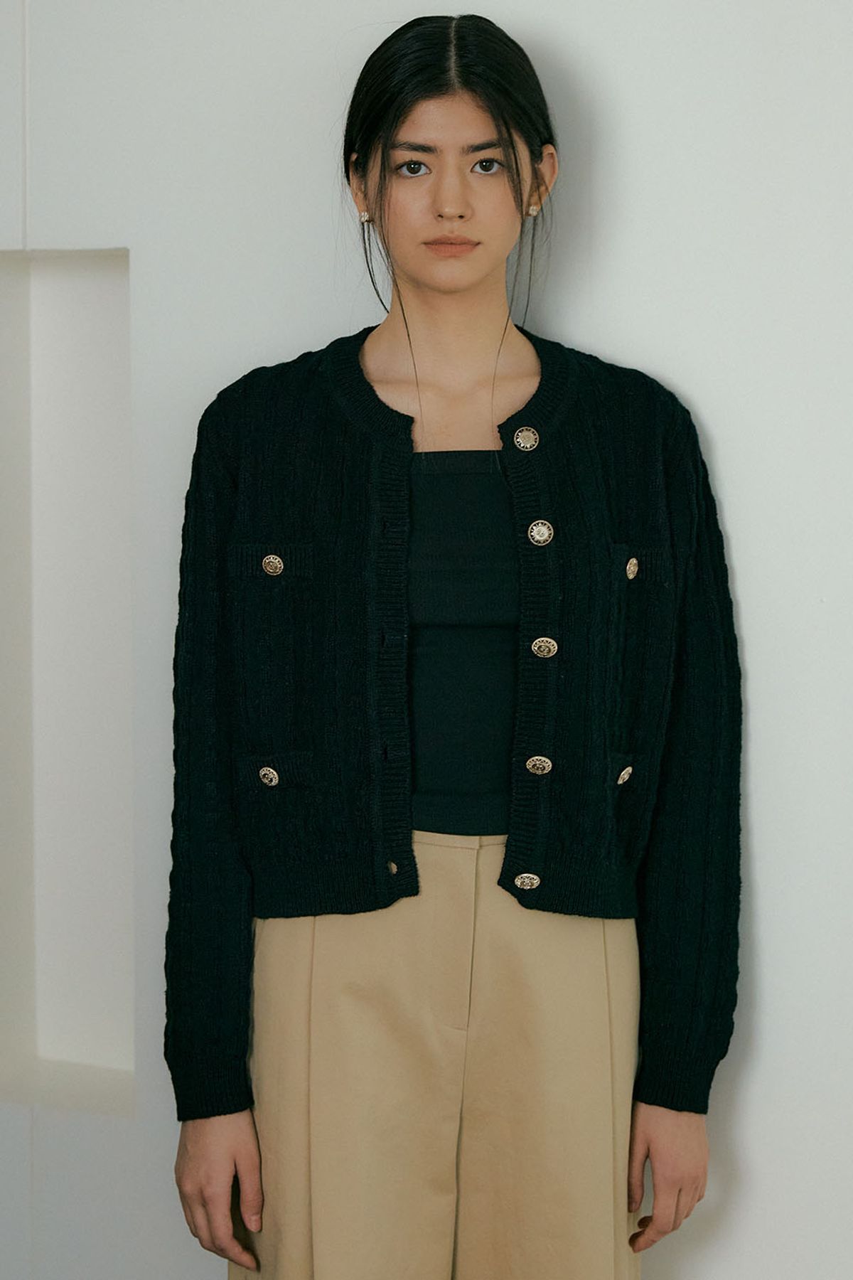 더페니(THE PENNY) TWEED CARDIGAN