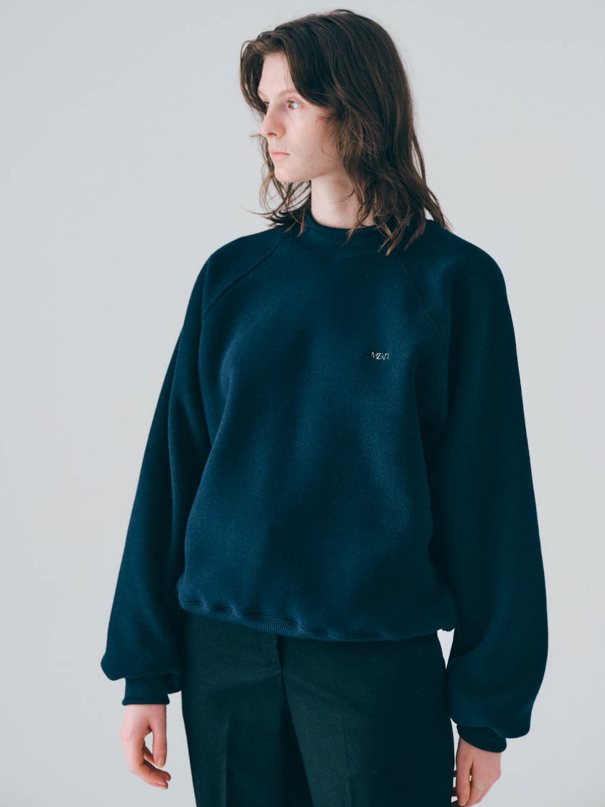 노우드(NOEUD) Fleece sweatshirt (Navy)
