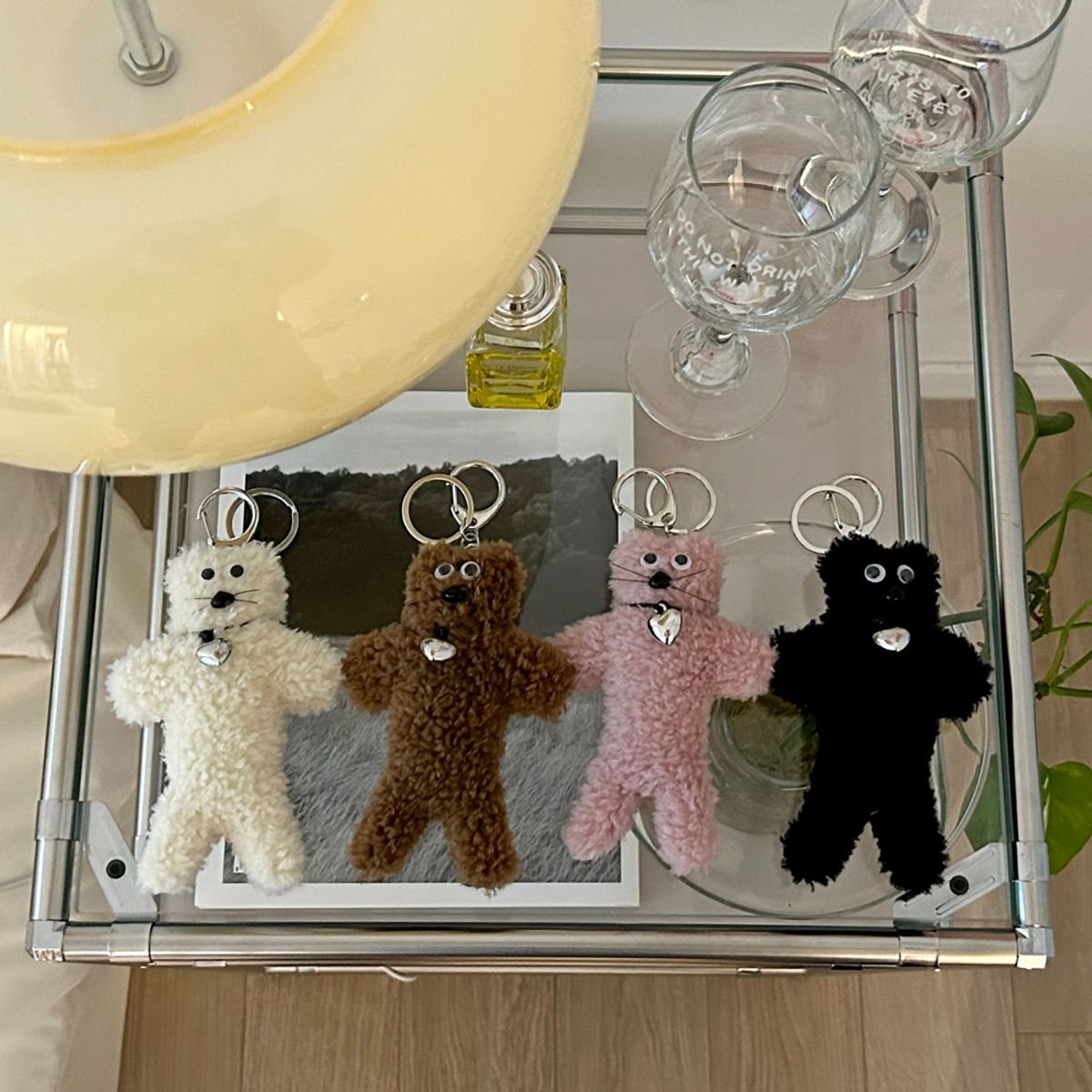앨리건트 테이블(ELEGANT TABLE) 수염 고양이 키링 열쇠고리 4color