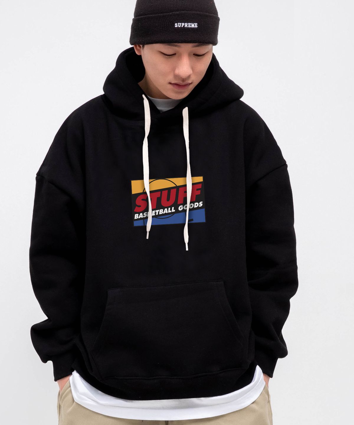 스터프(STUFF) 코트 굿즈 후드티