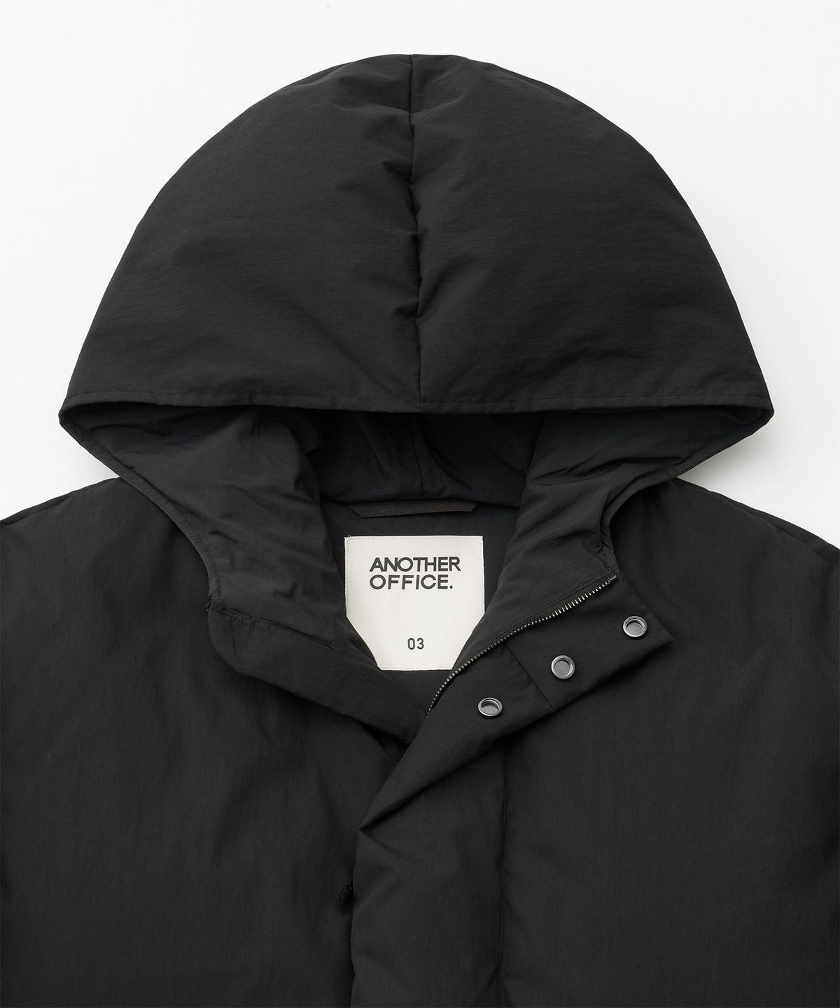 어나더 오피스(ANOTHER OFFICE) [24AW] 2ND Goose Down Parka (Almost Black)