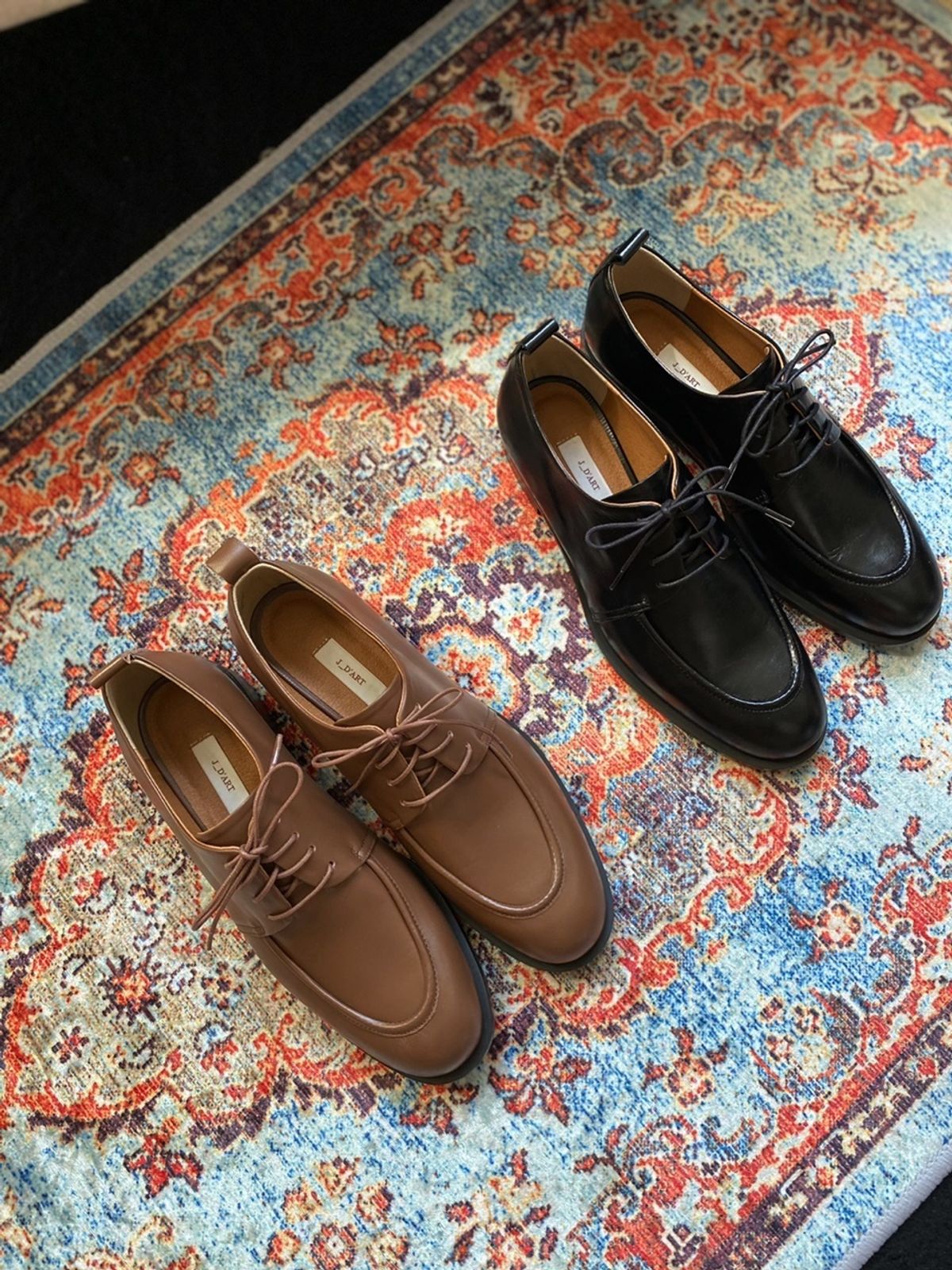쥬다르(JEU DART) lace up classic loafer black