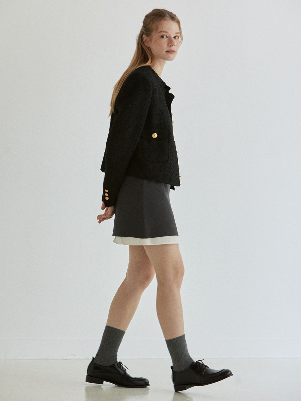 쥬다르(JEU DART) lace up classic loafer black
