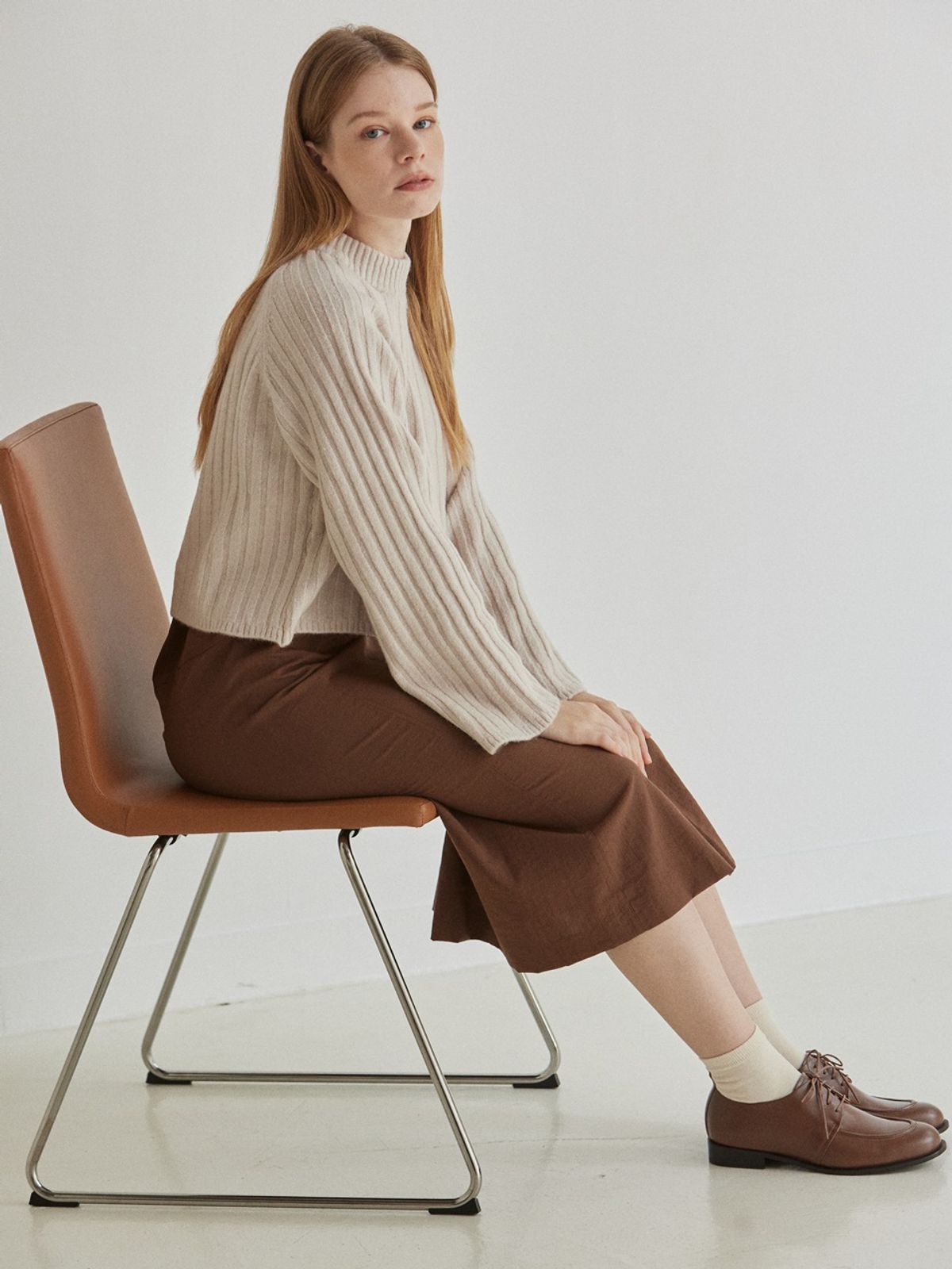 쥬다르(JEU DART) lace up classic loafer brown
