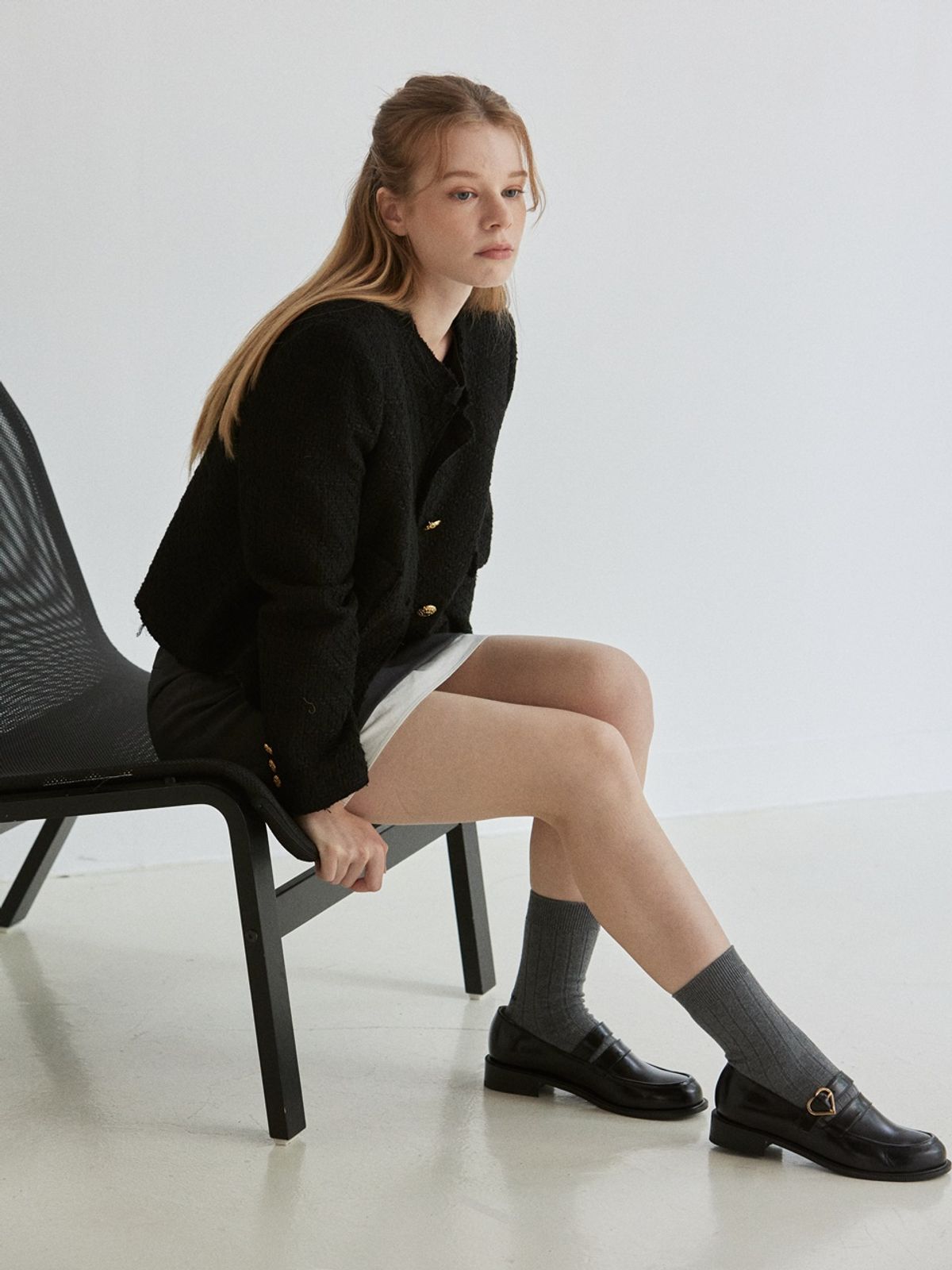 쥬다르(JEU DART) heart round loafer
