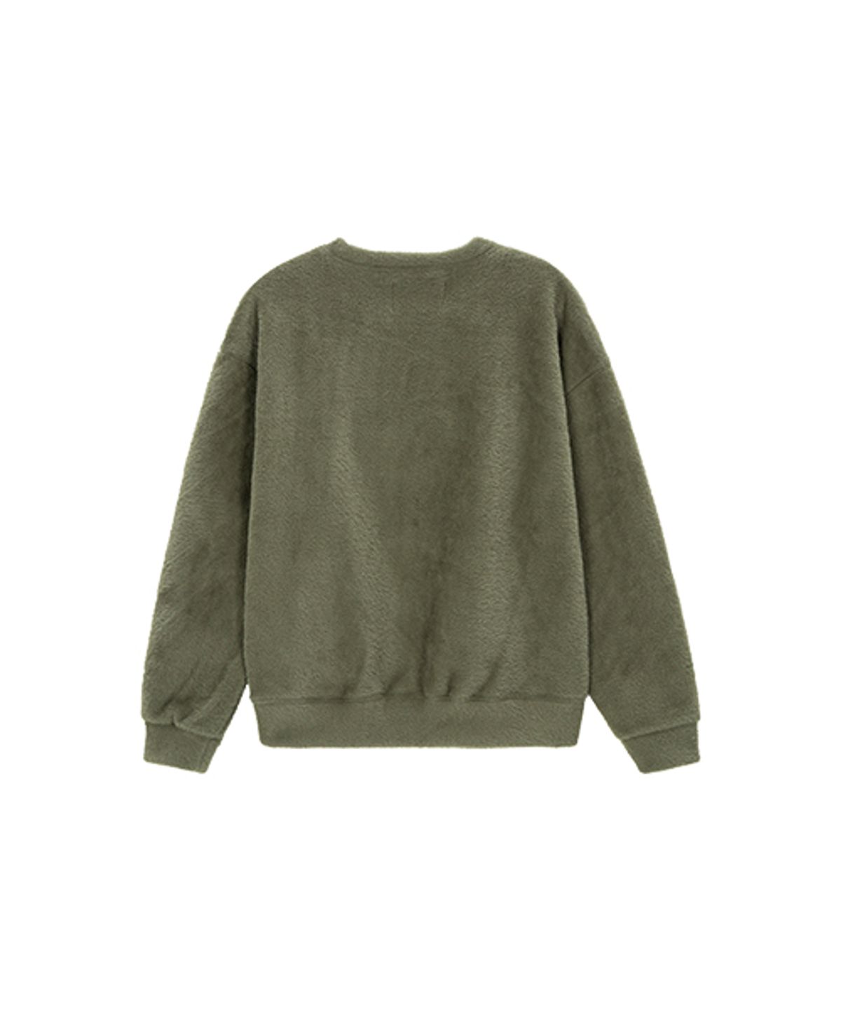 아르덴티 벨로나(ARDENT VELLONA) 워셔블 헤어리 브이넥 스웨트셔츠_Mint Grey