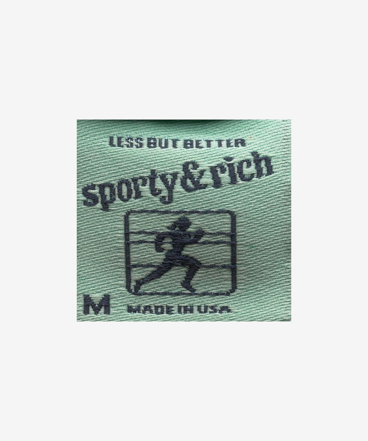 스포티앤리치(SPORTY&RICH) 크레스트 크롭 후드 - 그린 / HCAW2319VE