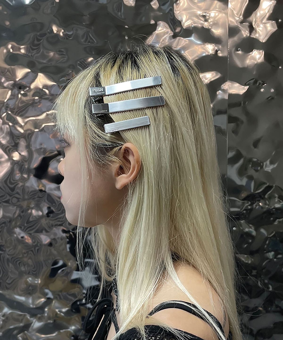 센티멍(SENTIMENTS) NO.290 [SILVER] HAIR PIN 3set 푸쉬핀 클립