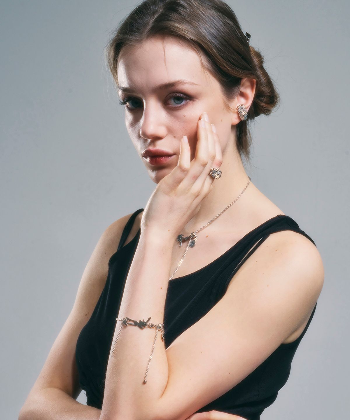 센티멍(SENTIMENTS) NO.316 [SILVER] GEOMETRY STAR EARCUFF