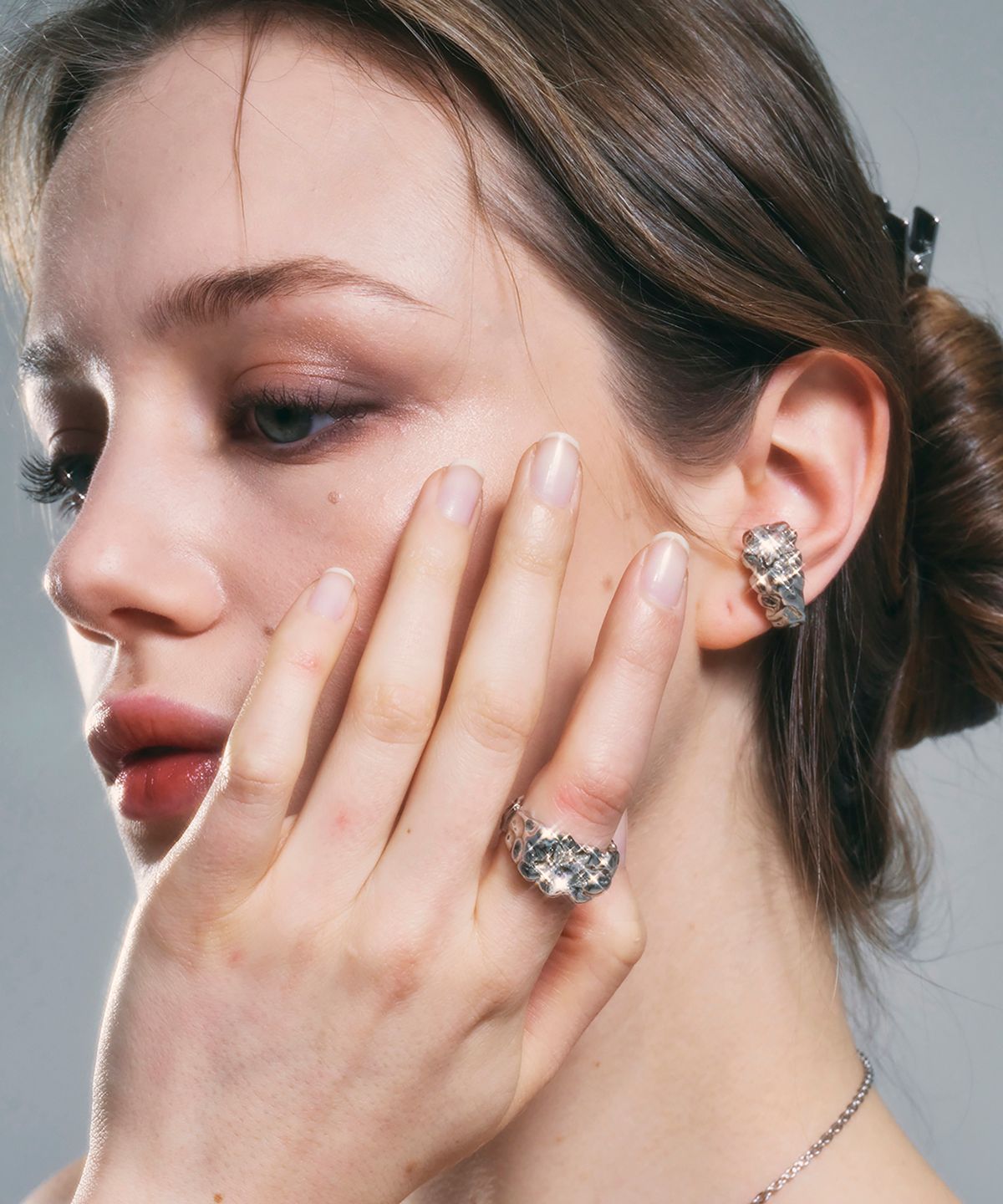센티멍(SENTIMENTS) NO.316 [SILVER] GEOMETRY STAR EARCUFF