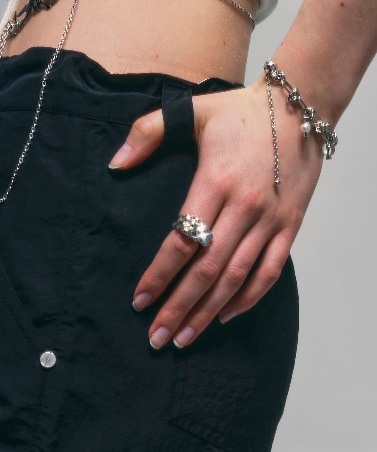 센티멍(SENTIMENTS) NO.324 [SILVER] GEOMETRY HEART RING