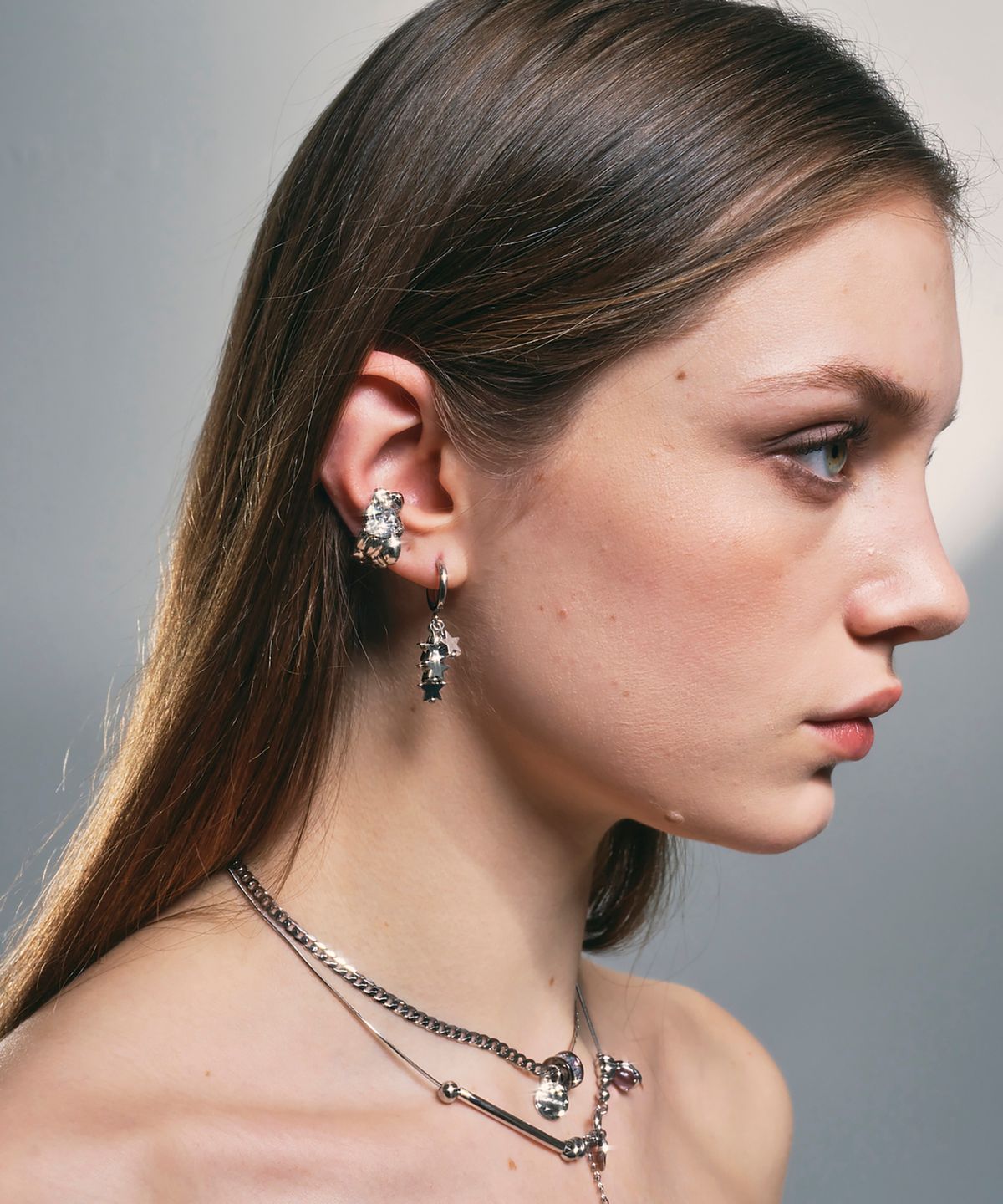 센티멍(SENTIMENTS) NO.328 STAR UNBALANCE EARRING