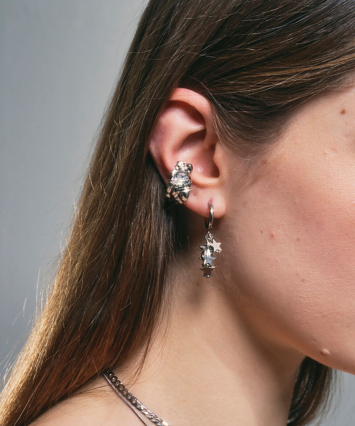 센티멍(SENTIMENTS) NO.328 STAR UNBALANCE EARRING