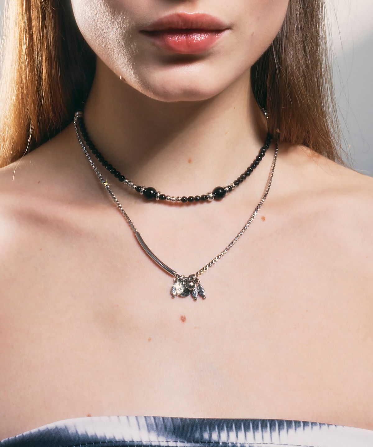 센티멍(SENTIMENTS) NO.333 BLACK PEARL NECKLACE