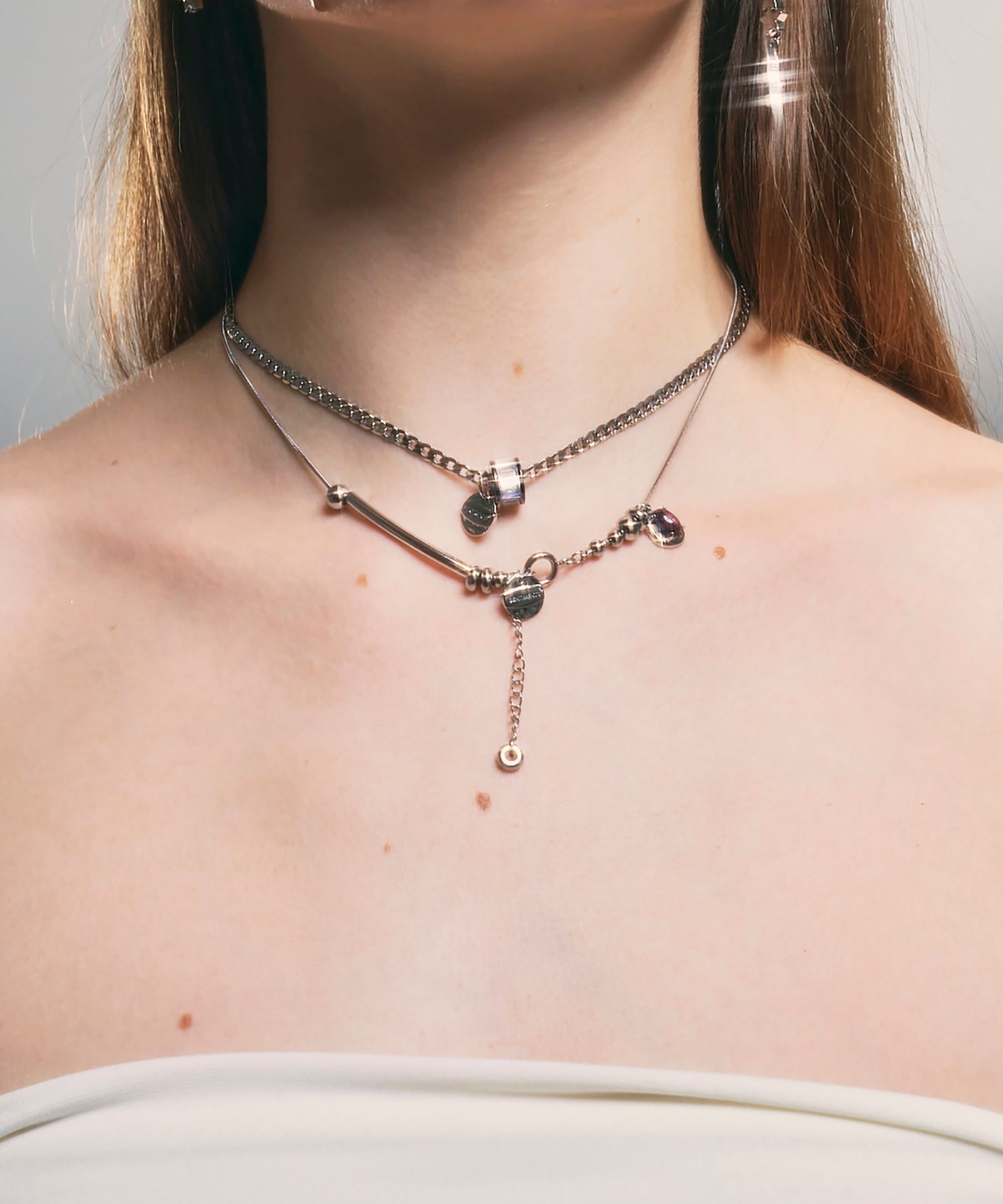★SENTIMENTS★ NO.334 [SILVER] SNAKE BALL NECKLACE MUSINSA | SENTIMENTS NO.334 SNAKE BALL NECKLACE