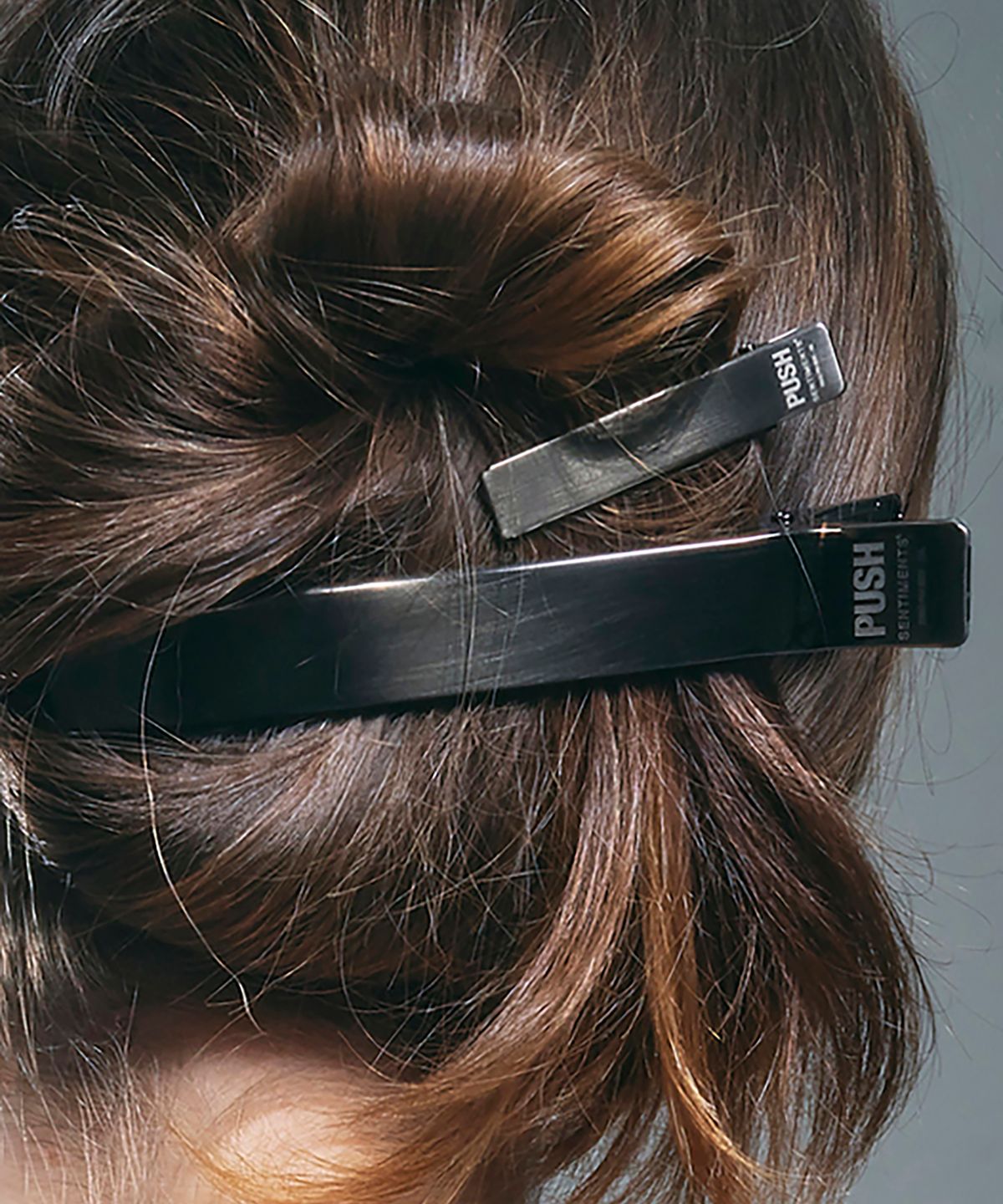 센티멍(SENTIMENTS) NO.353 [BLACK] HAIR PIN 2set XXL 푸쉬핀 클립