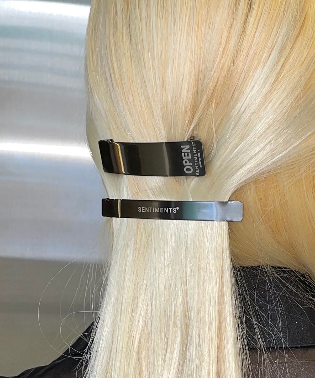 센티멍(SENTIMENTS) NO.372 [BLACK] HAIR OPEN PIN 2SET