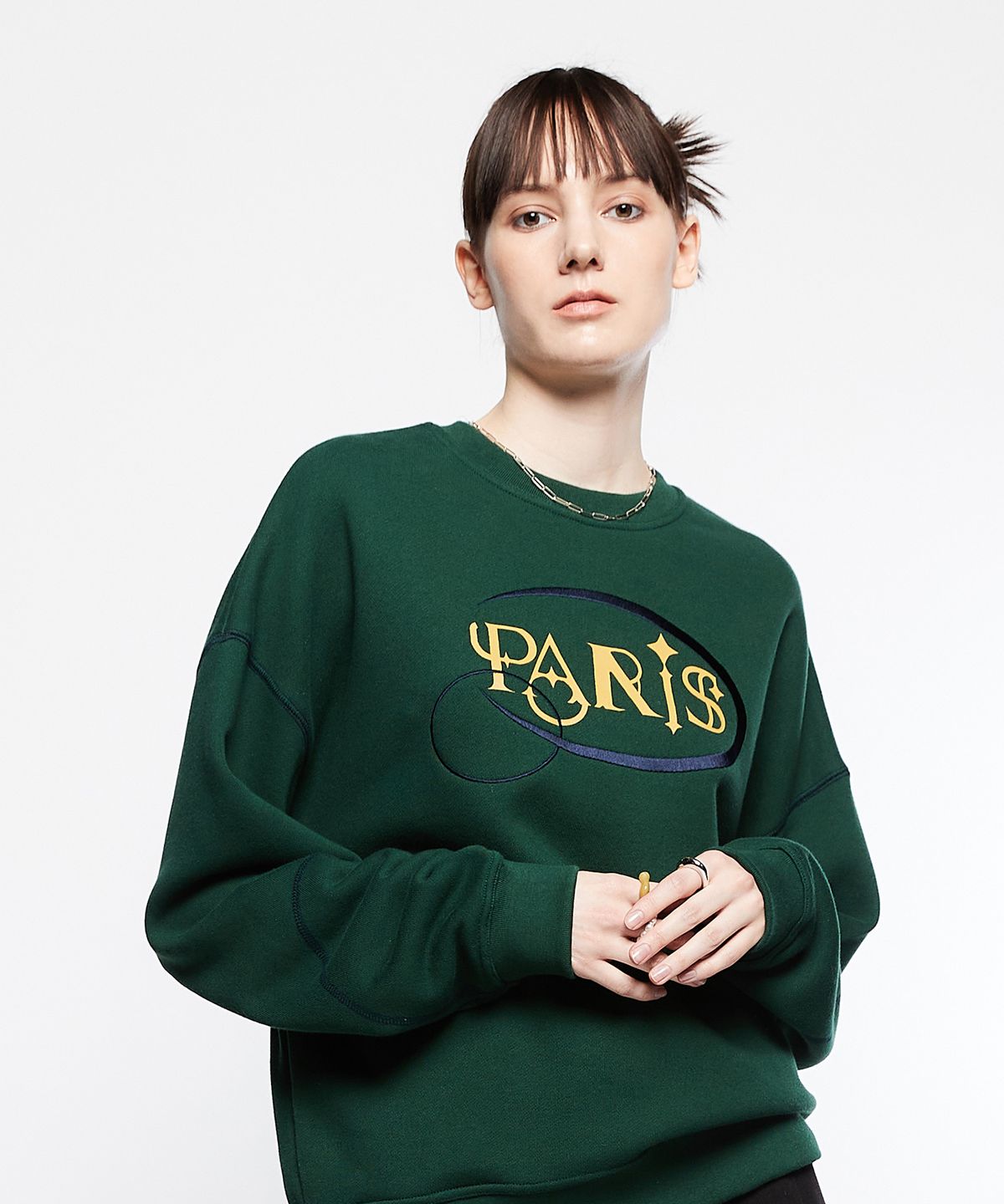 라티젠(LARTIGENT) L7 PARIS SWEATSHIRT(GREEN)