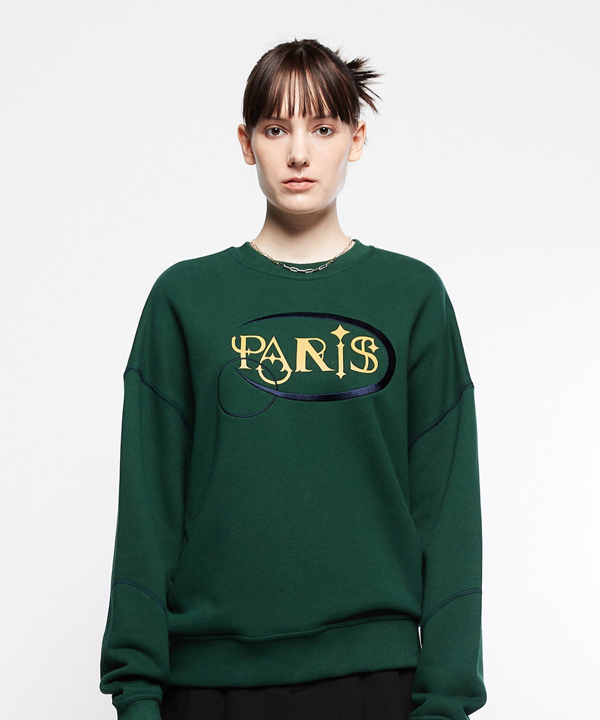 라티젠(LARTIGENT) L7 PARIS SWEATSHIRT(GREEN)
