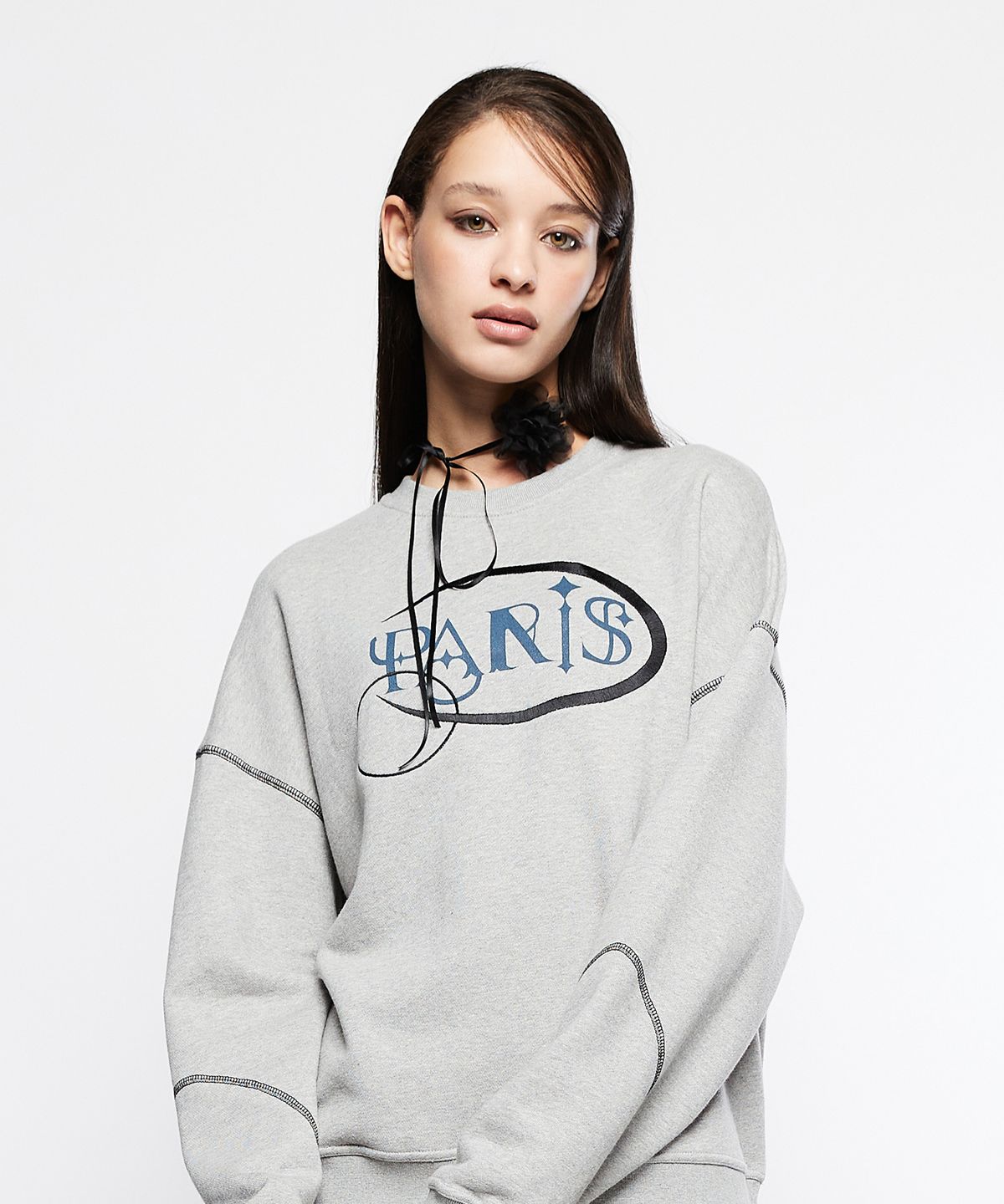 라티젠(LARTIGENT) L7 PARIS SWEATSHIRT(GRAY)