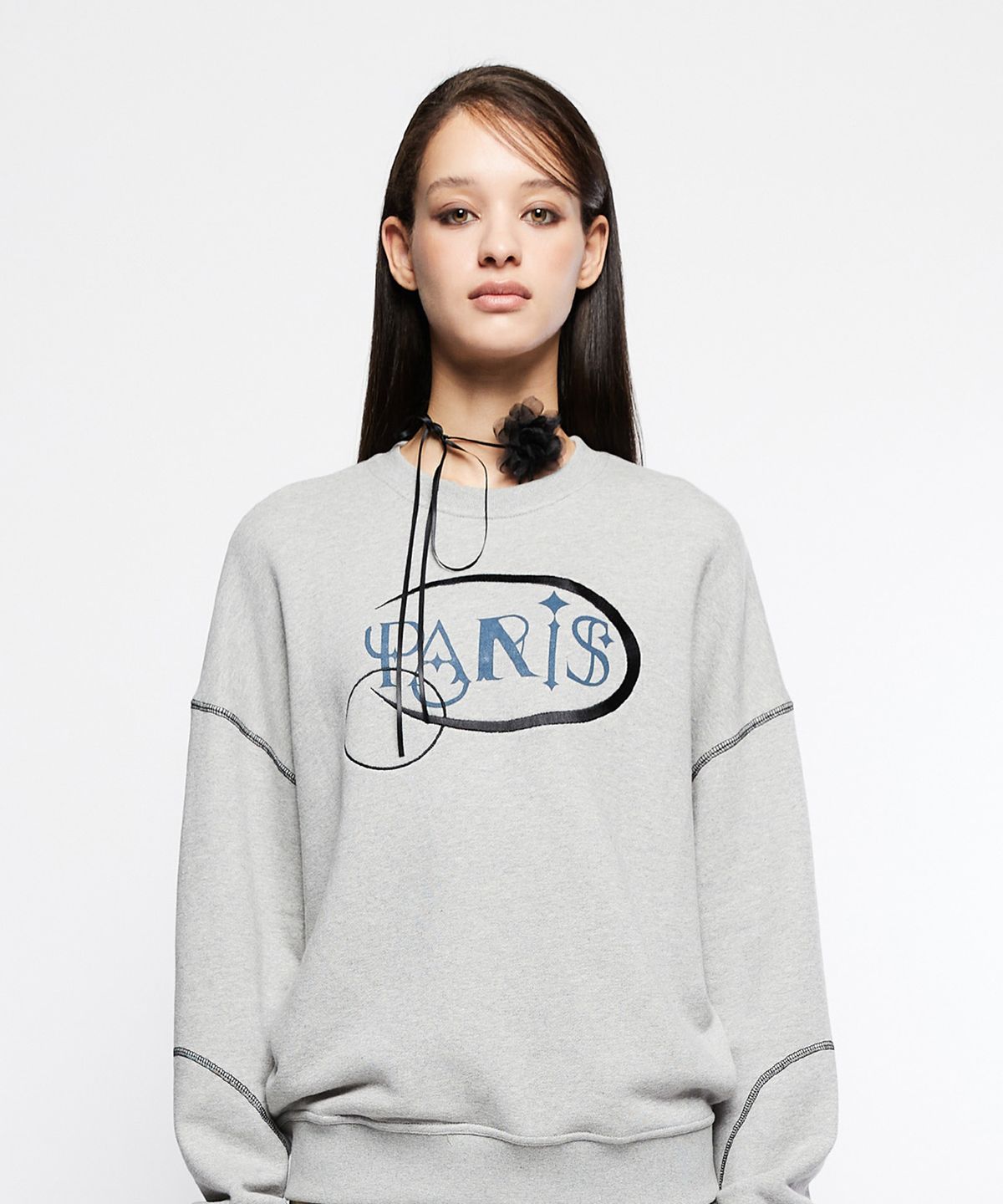 라티젠(LARTIGENT) L7 PARIS SWEATSHIRT(GRAY)
