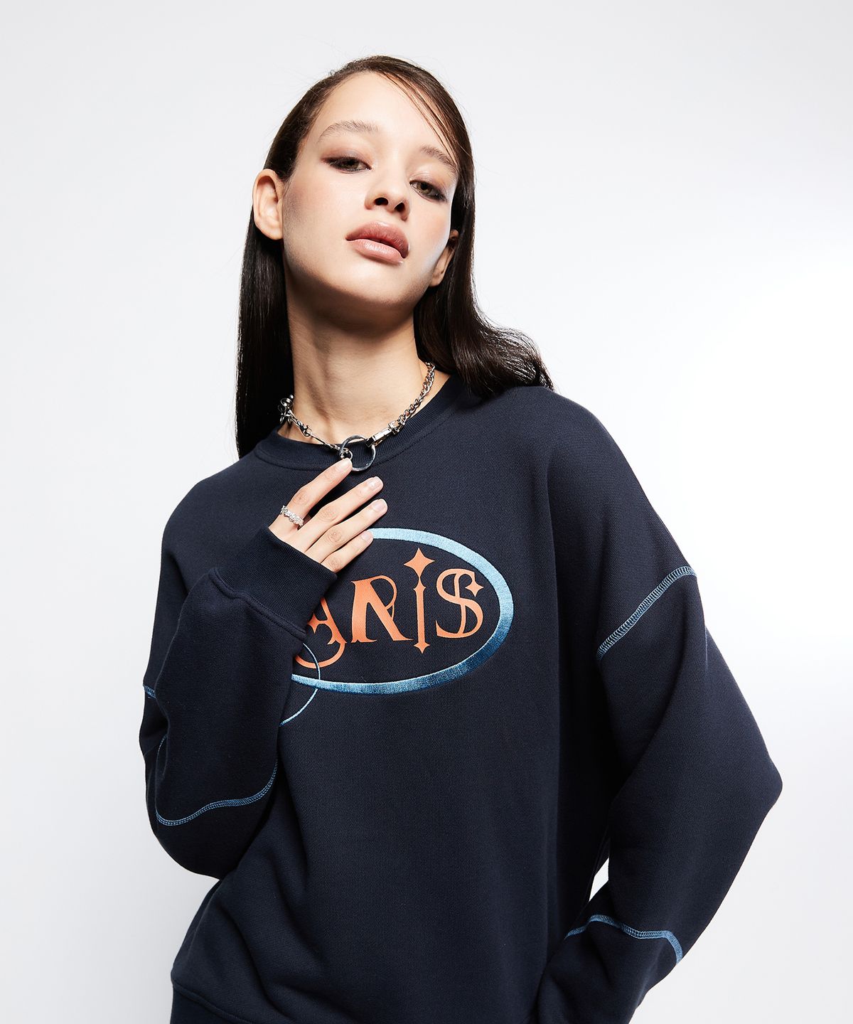 라티젠(LARTIGENT) L7 PARIS SWEATSHIRT(NAVY)