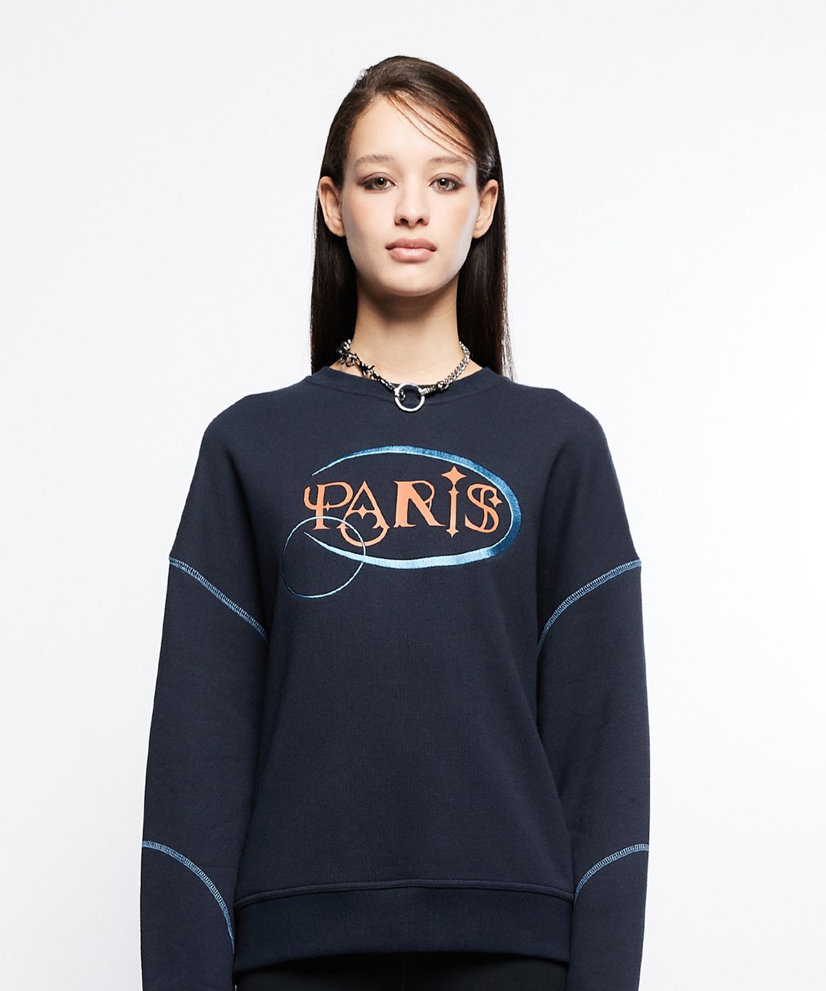 라티젠(LARTIGENT) L7 PARIS SWEATSHIRT(NAVY)