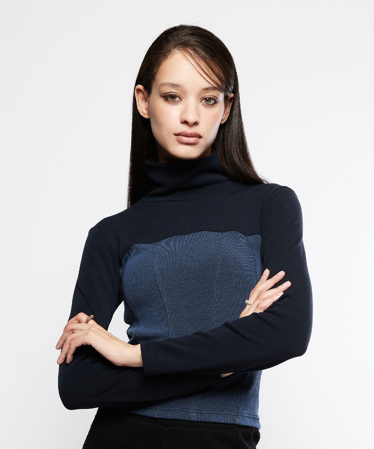 라티젠(LARTIGENT) L7 CORSET T-SHIRT(NAVY)