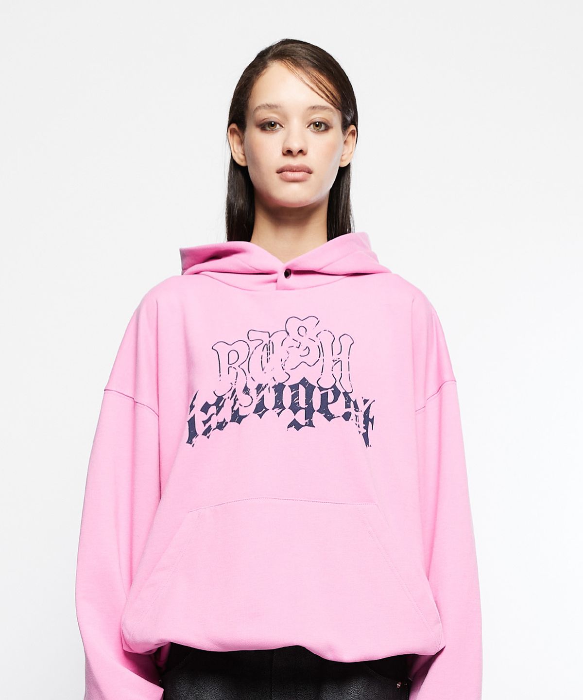 라티젠(LARTIGENT) L7 OVER STRING HOODIE(PINK)