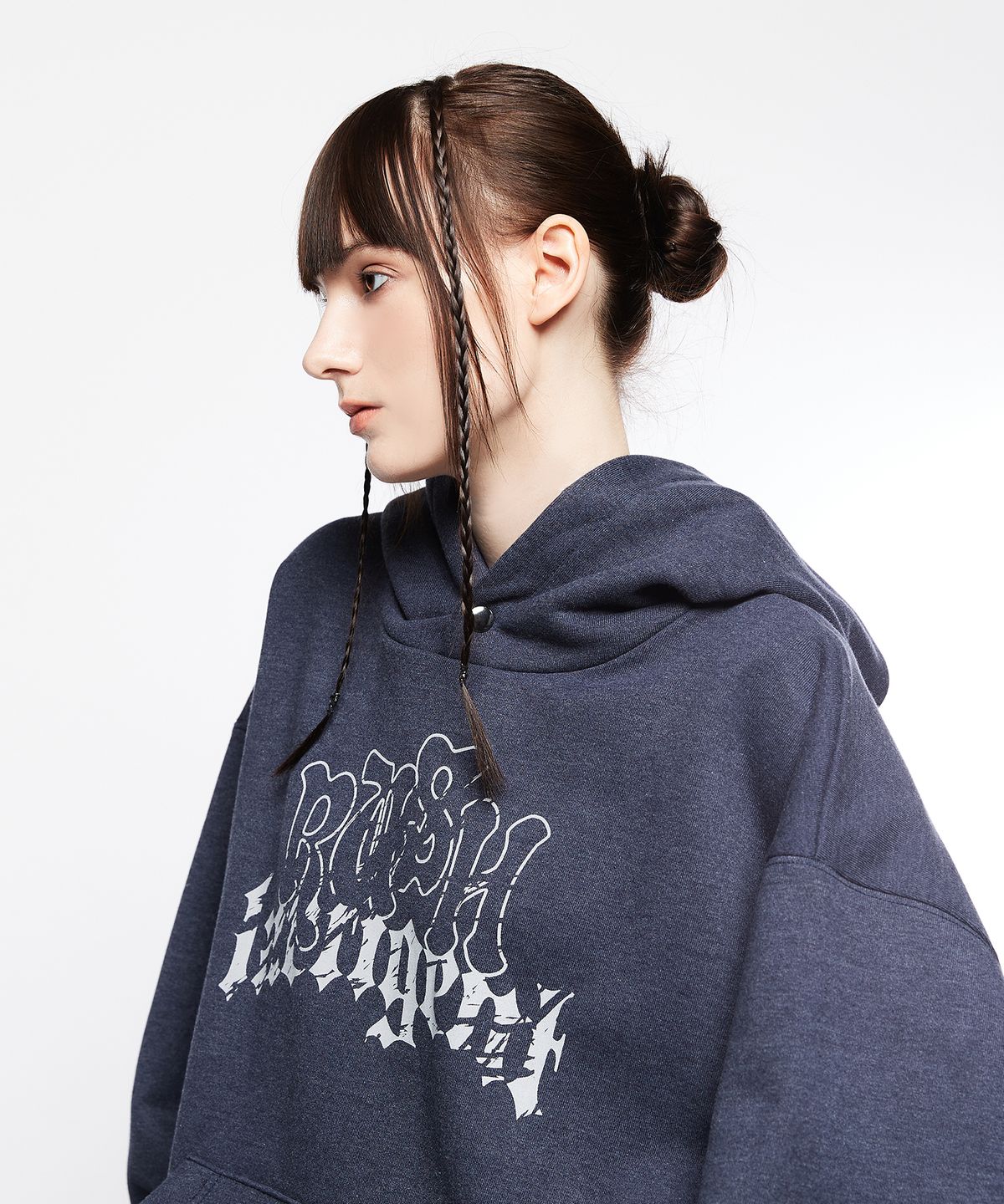라티젠(LARTIGENT) L7 OVER STRING HOODIE(NAVY)