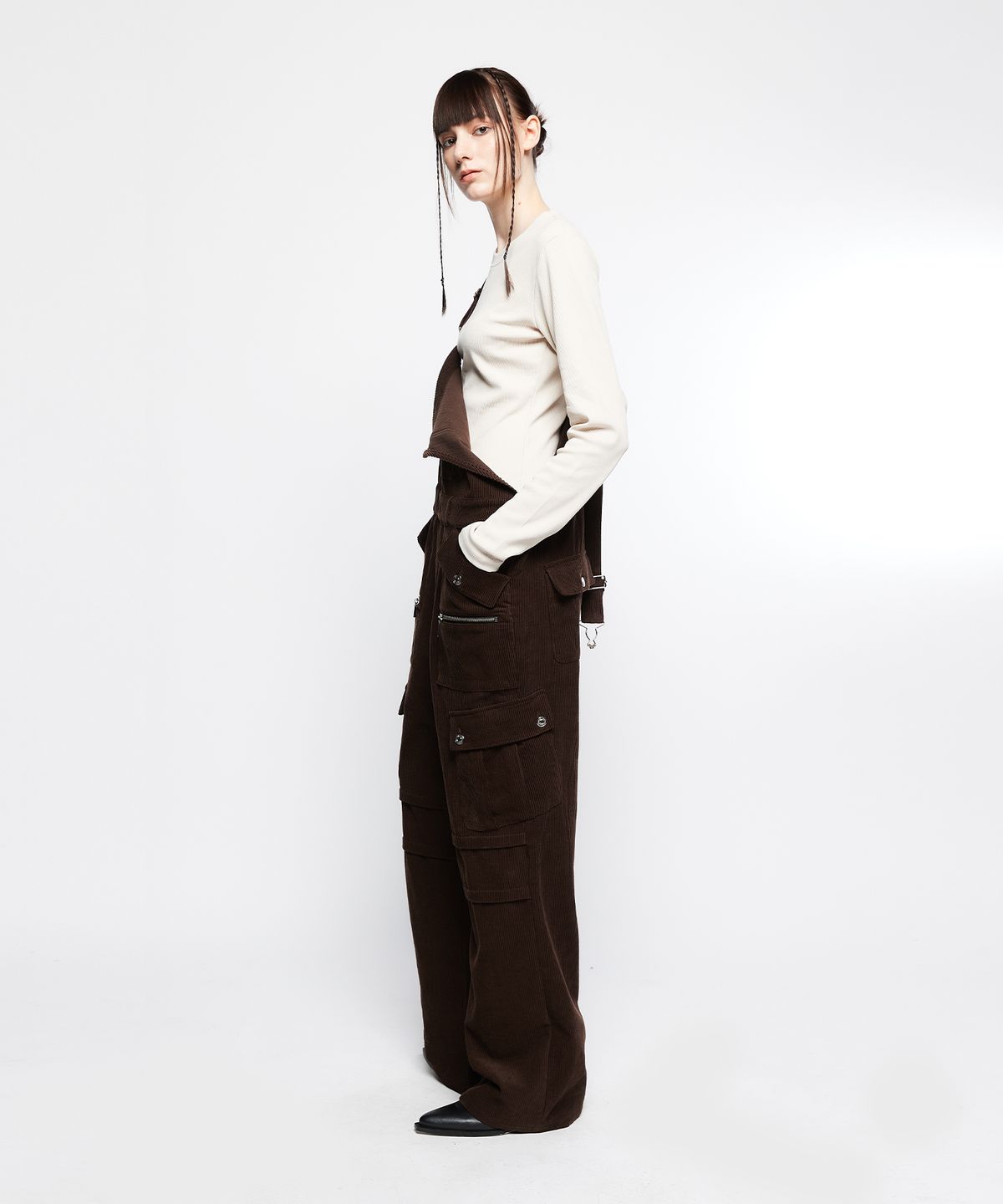 라티젠(LARTIGENT) L7 OVERALL PANTS(BROWN)