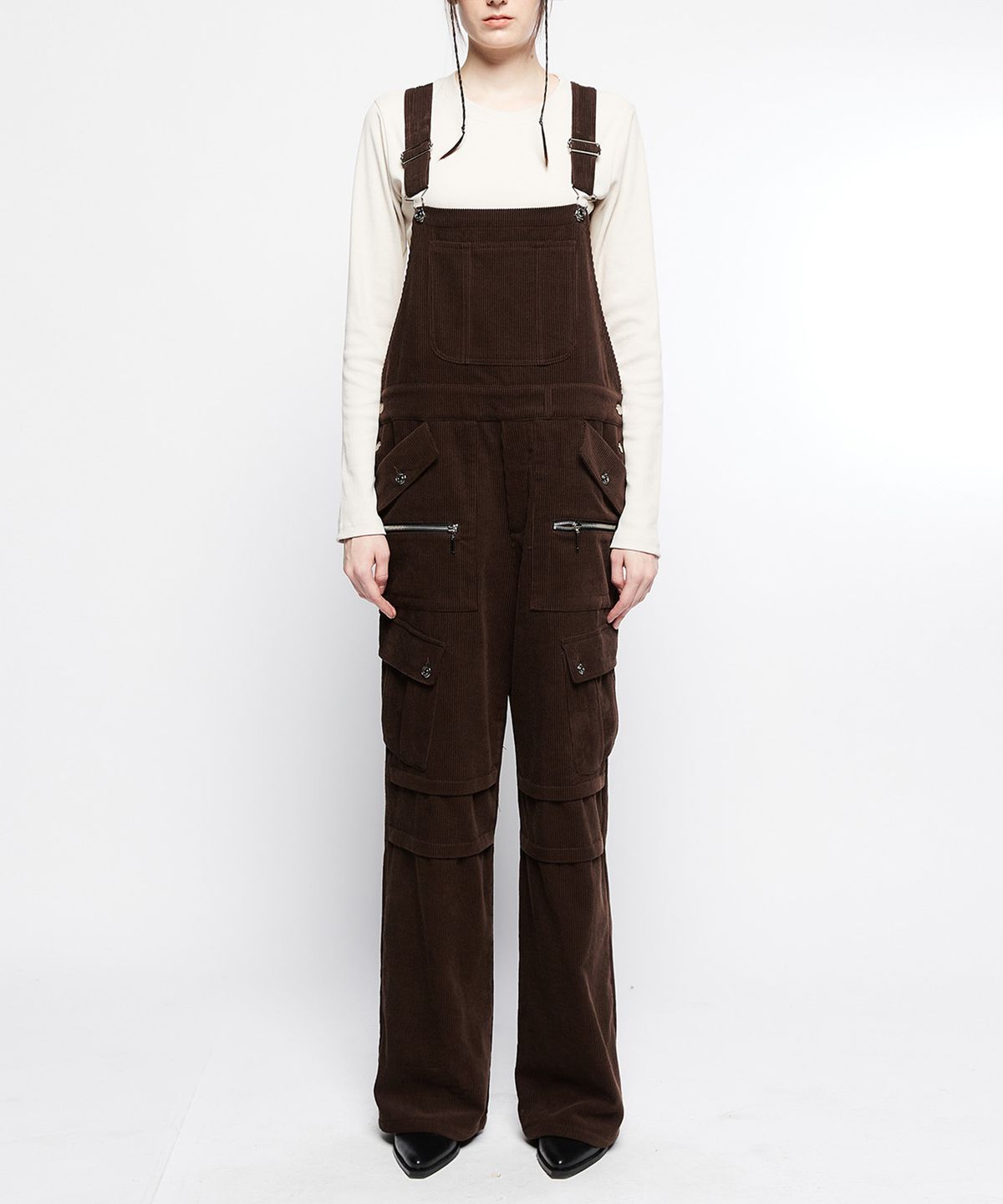라티젠(LARTIGENT) L7 OVERALL PANTS(BROWN)