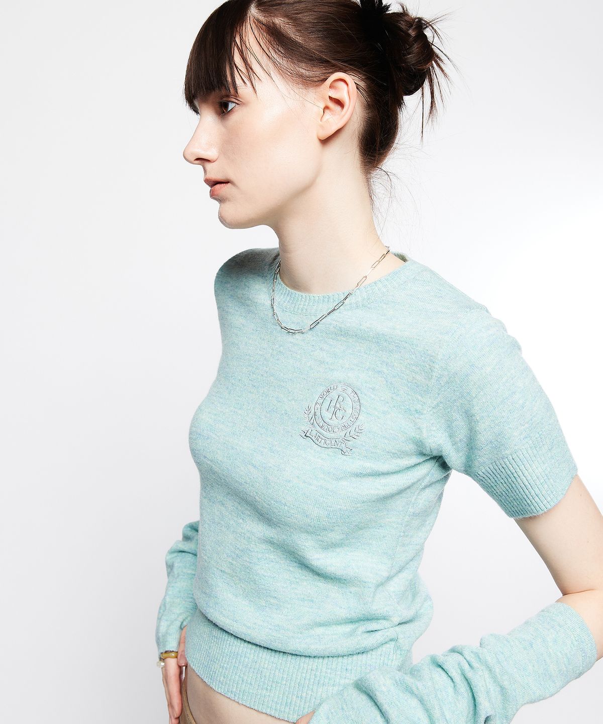 라티젠(LARTIGENT) L7 SLEEVED KNIT WARMER SET(MINT)