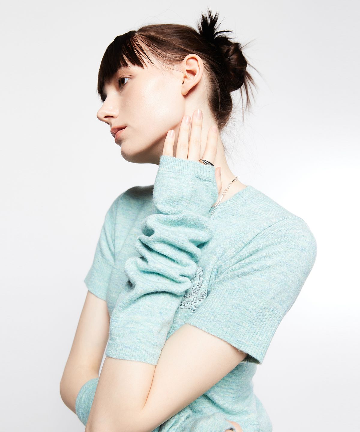 라티젠(LARTIGENT) L7 SLEEVED KNIT WARMER SET(MINT)