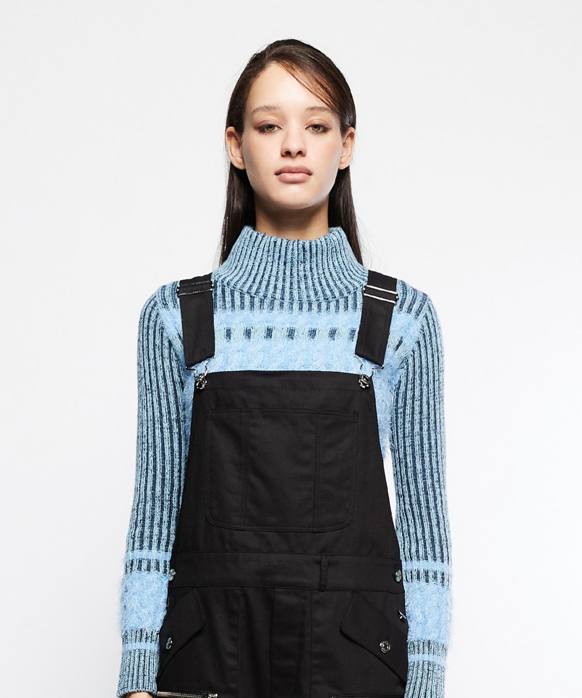 라티젠(LARTIGENT) L7 COLORBLOCK KNIT BOLERO(NAVY)