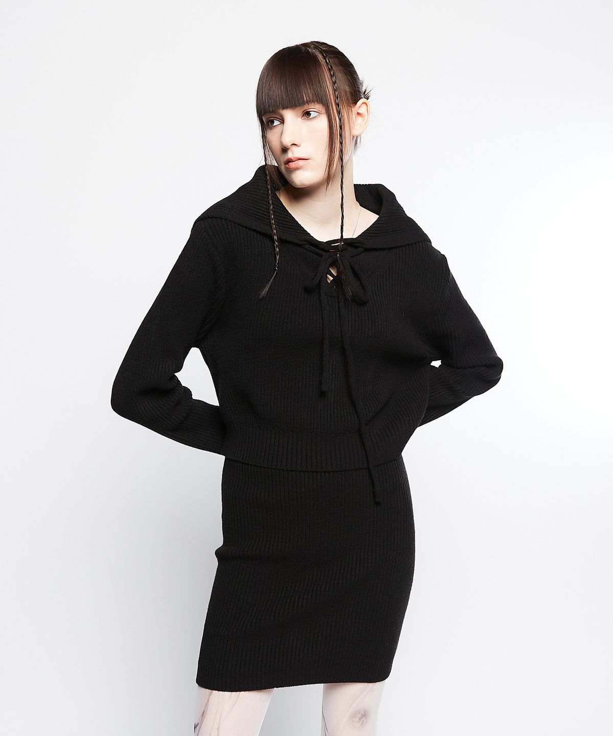 라티젠(LARTIGENT) L7 SAILOR KNIT SET(BLACK)
