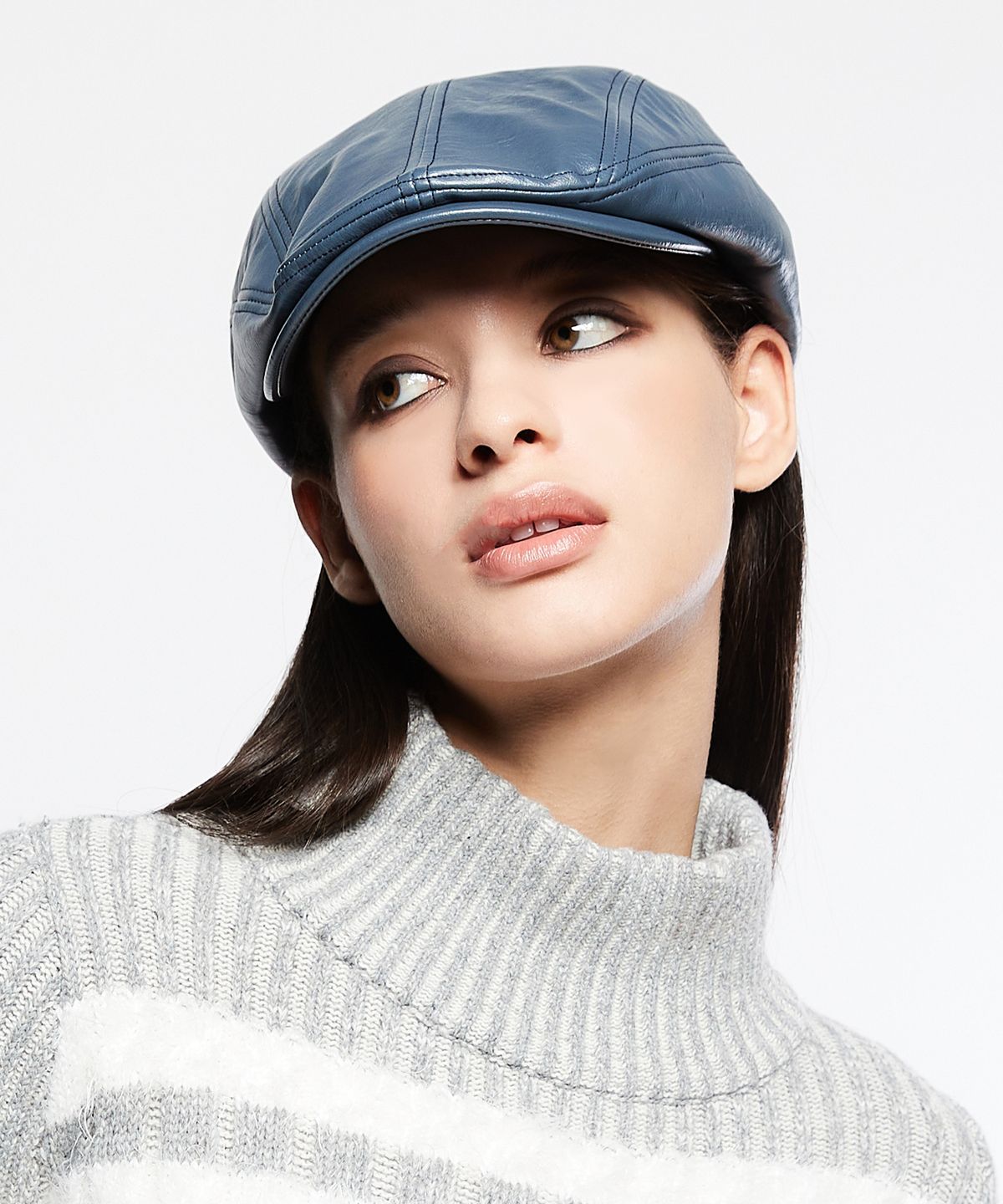 라티젠(LARTIGENT) L7 LEATHER HUNTING CAP(BLUE)