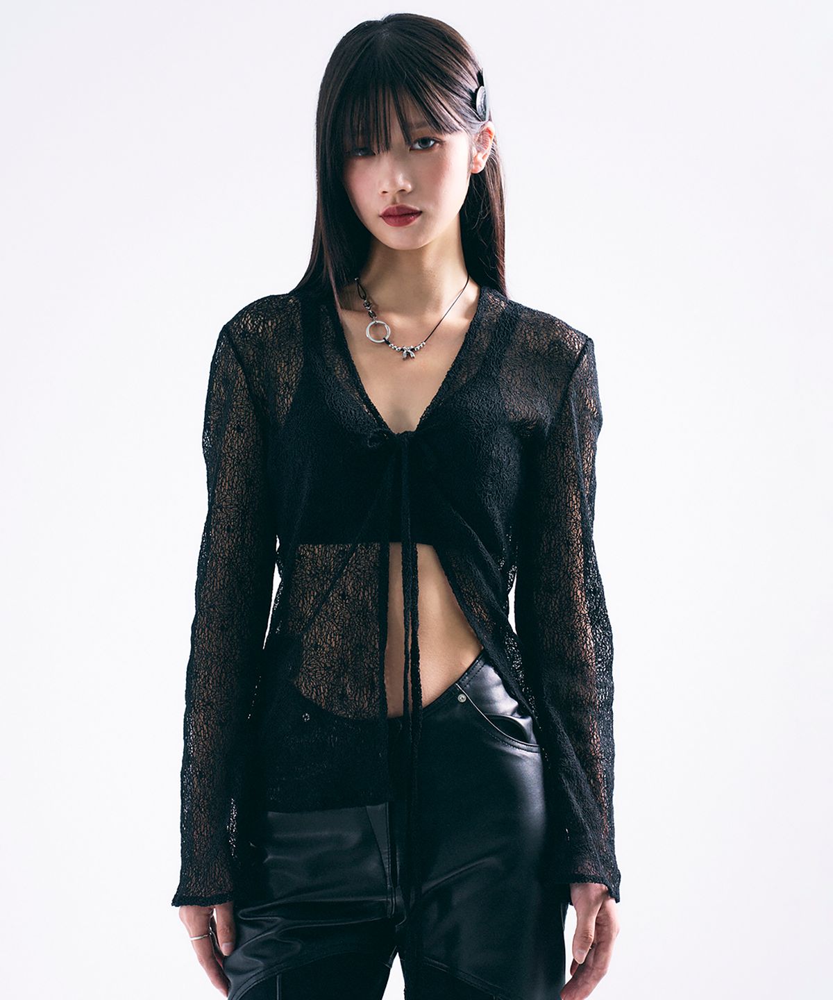 센티멍(SENTIMENTS) NO.414 RIBBON BOLL NECKLACE