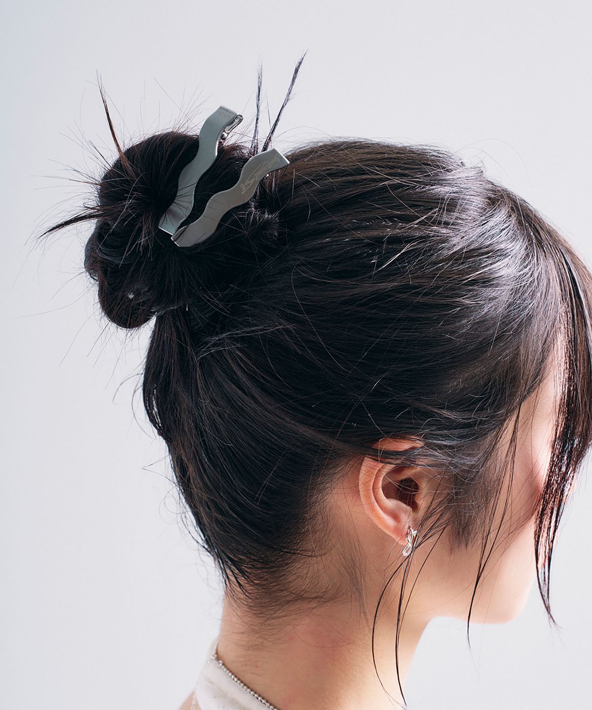 센티멍(SENTIMENTS) NO.425 [SILVER] WAVE HAIR PIN 2SET