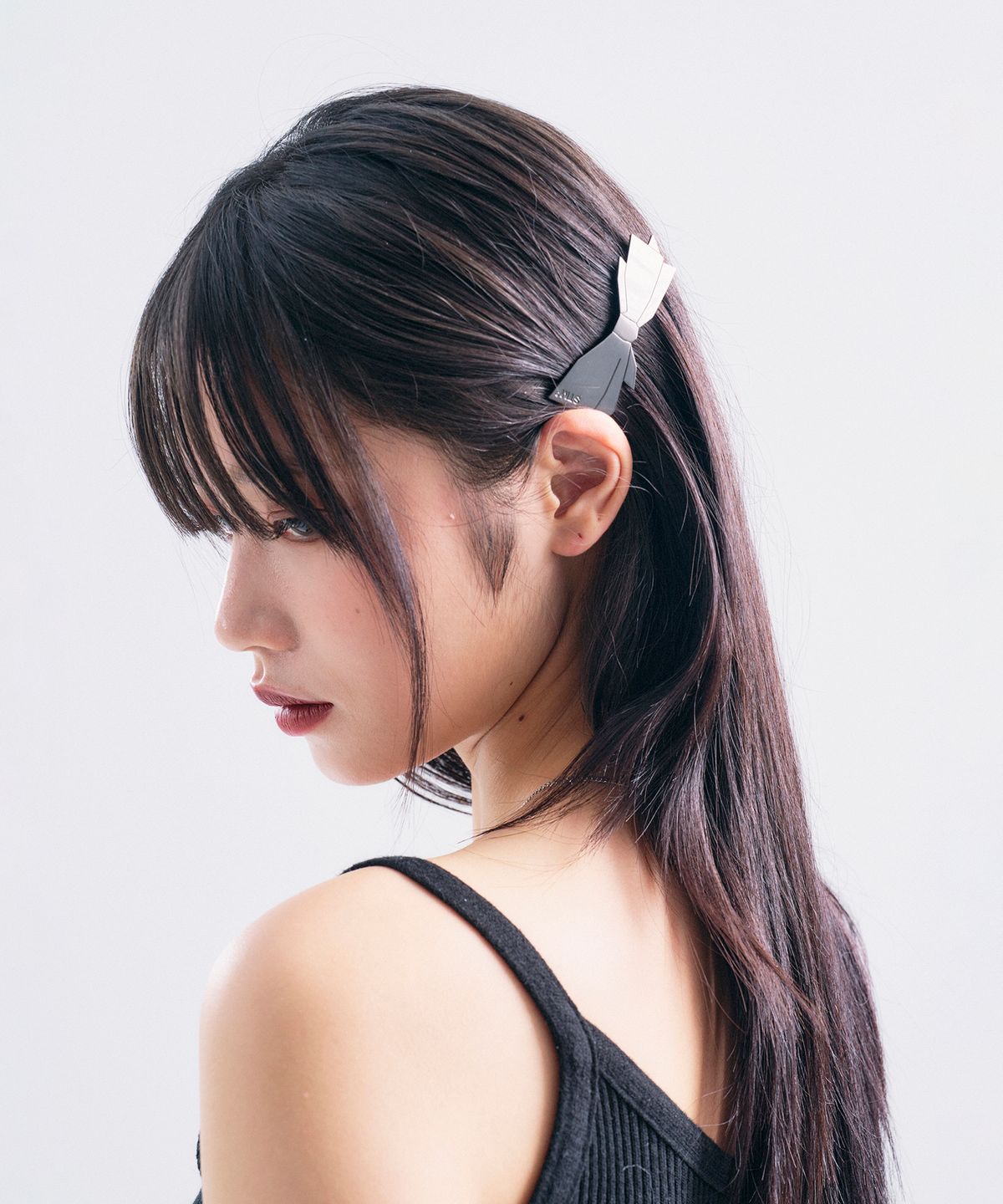 센티멍(SENTIMENTS) NO.442 [BLACK] RIBBON HAIR PIN