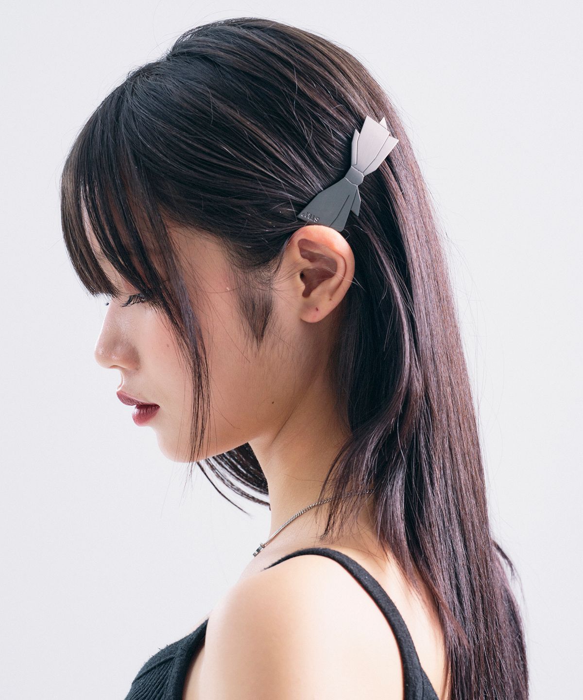 센티멍(SENTIMENTS) NO.442 [BLACK] RIBBON HAIR PIN