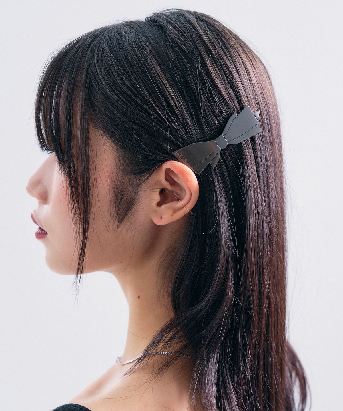 센티멍(SENTIMENTS) NO.442 [BLACK] RIBBON HAIR PIN