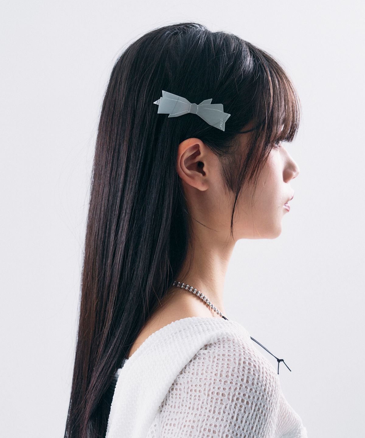 센티멍(SENTIMENTS) NO.442 [SILVER] RIBBON HAIR PIN