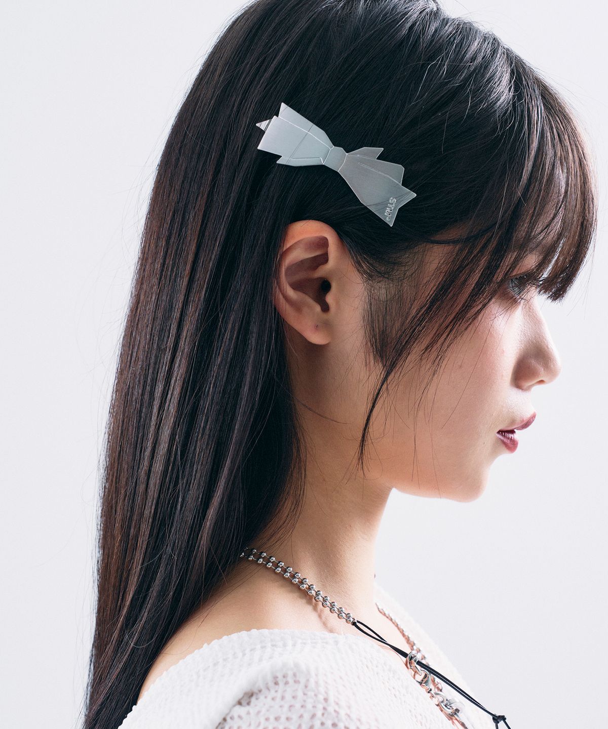 센티멍(SENTIMENTS) NO.442 [SILVER] RIBBON HAIR PIN